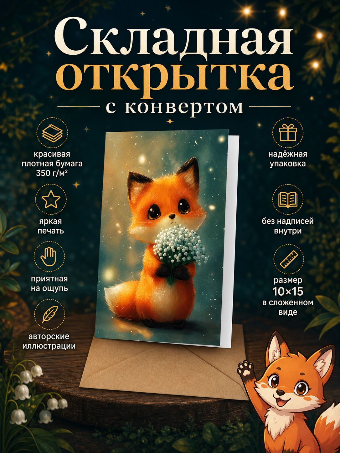 Лисёнок с ландышами