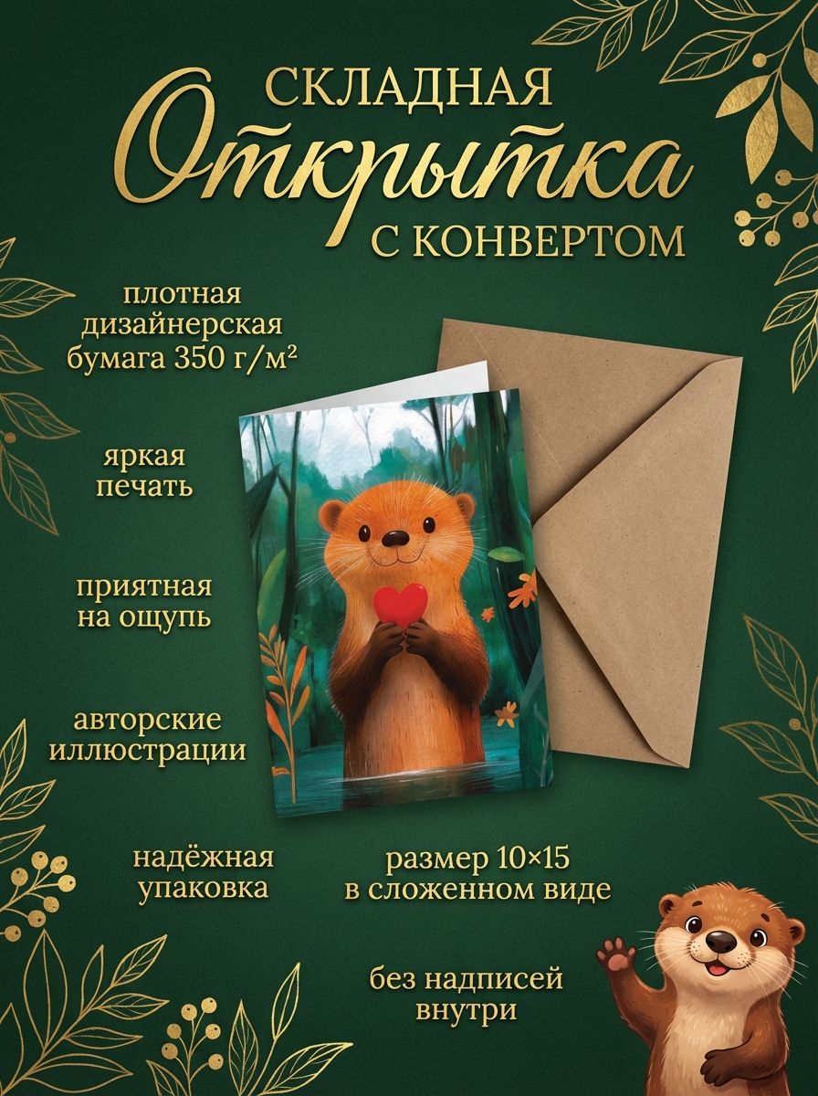 Выдра с сердцем