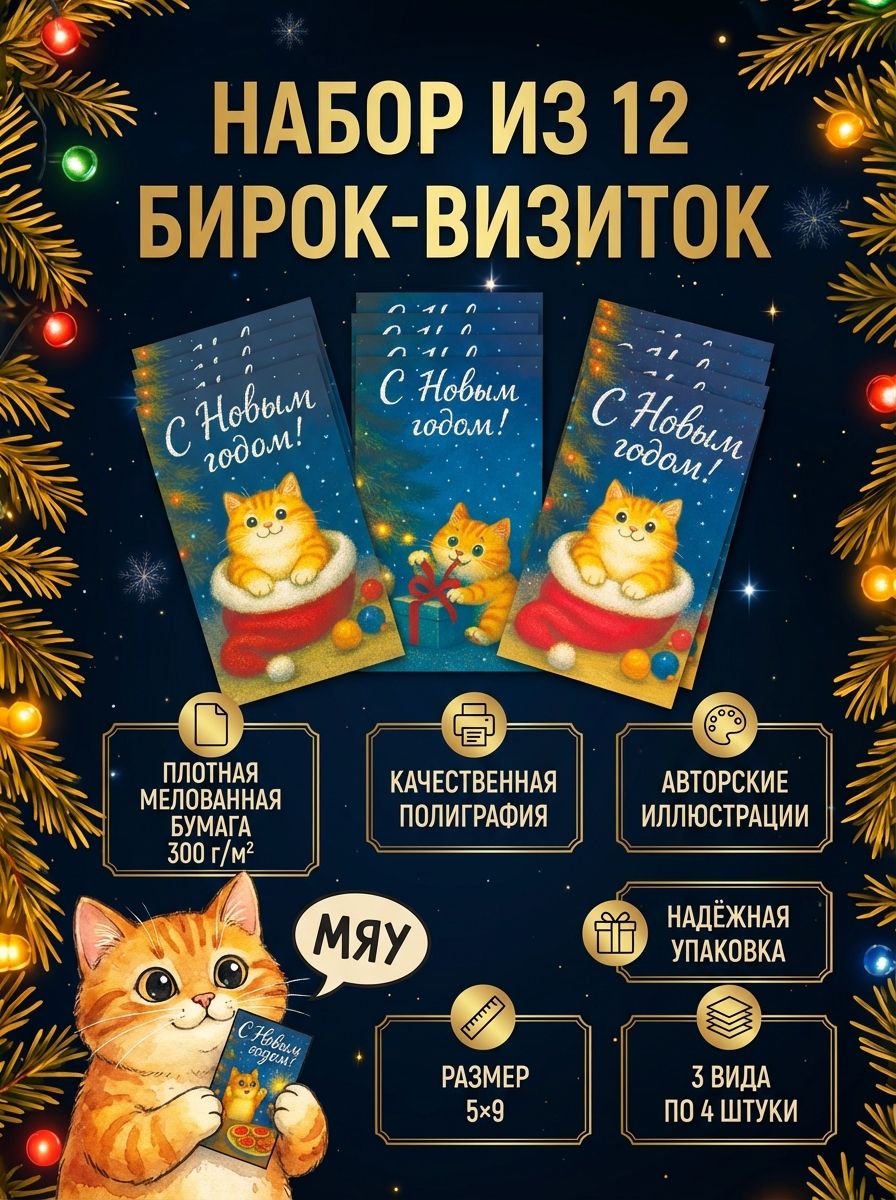 Толстенькие новогодние котики 2