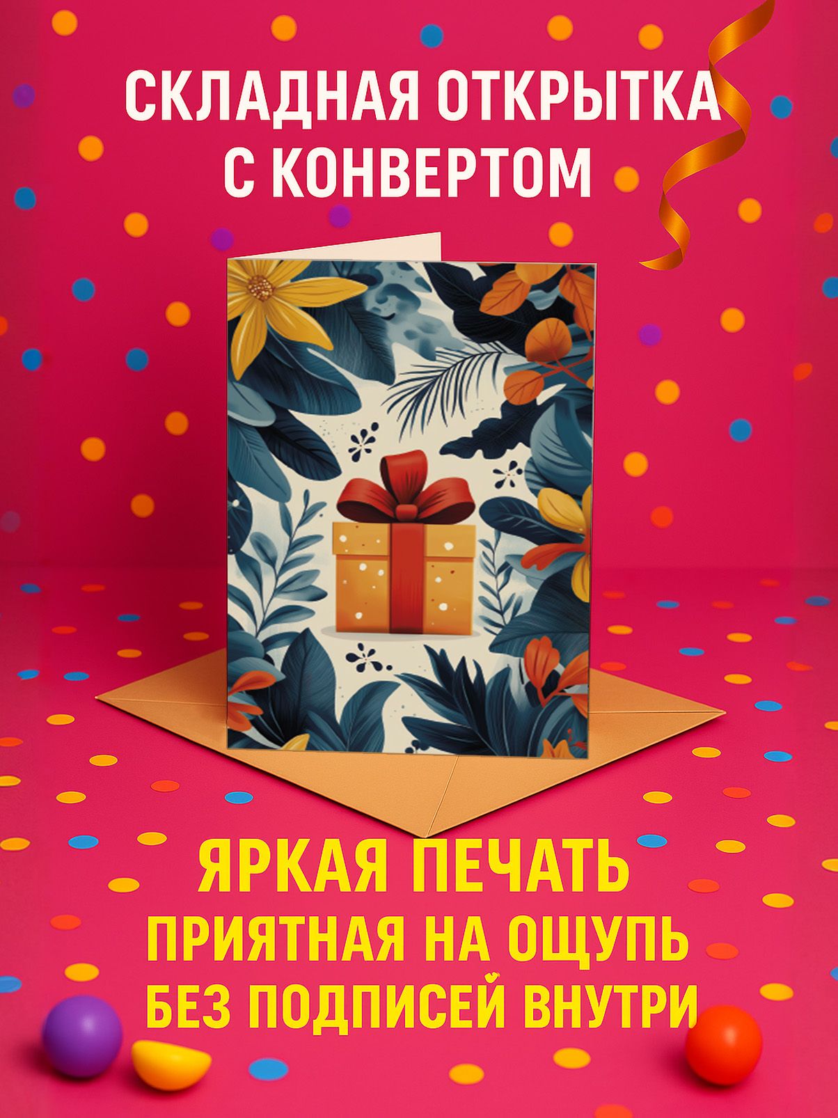 Подарочная коробка с тропиками
