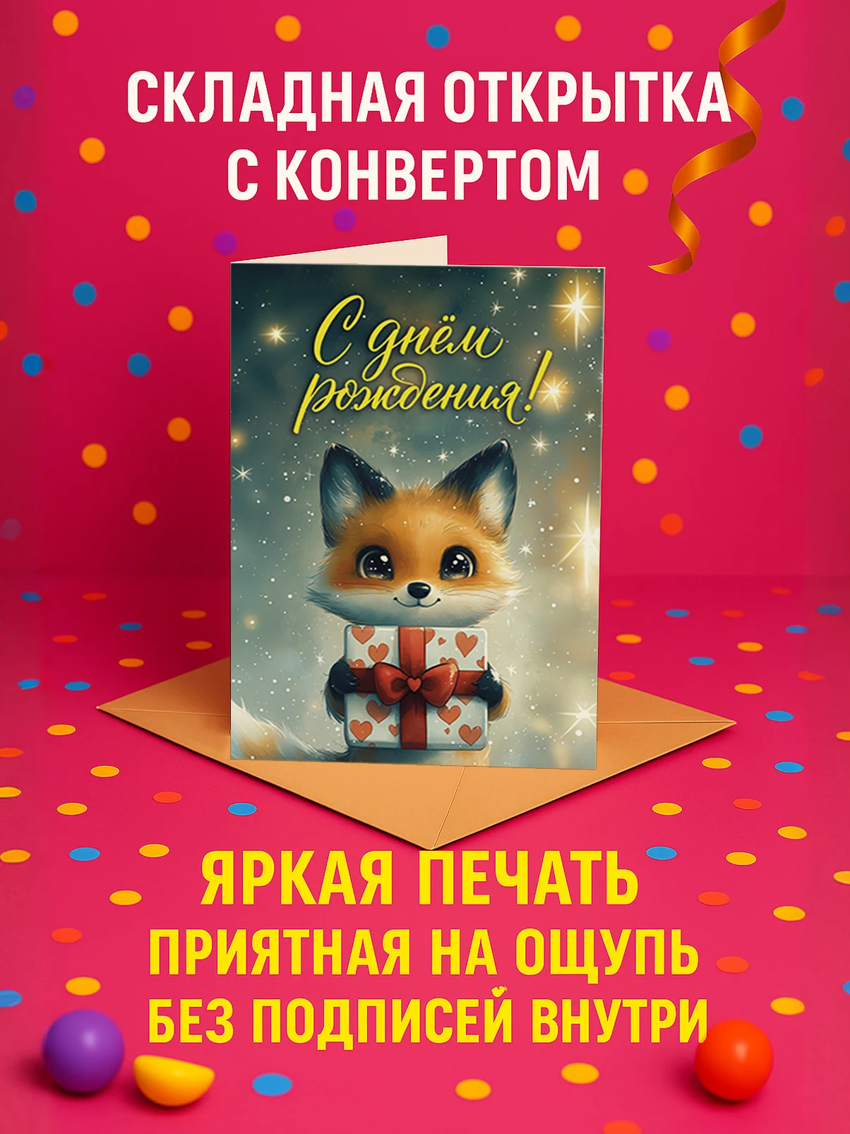 Лисёнок с подарком