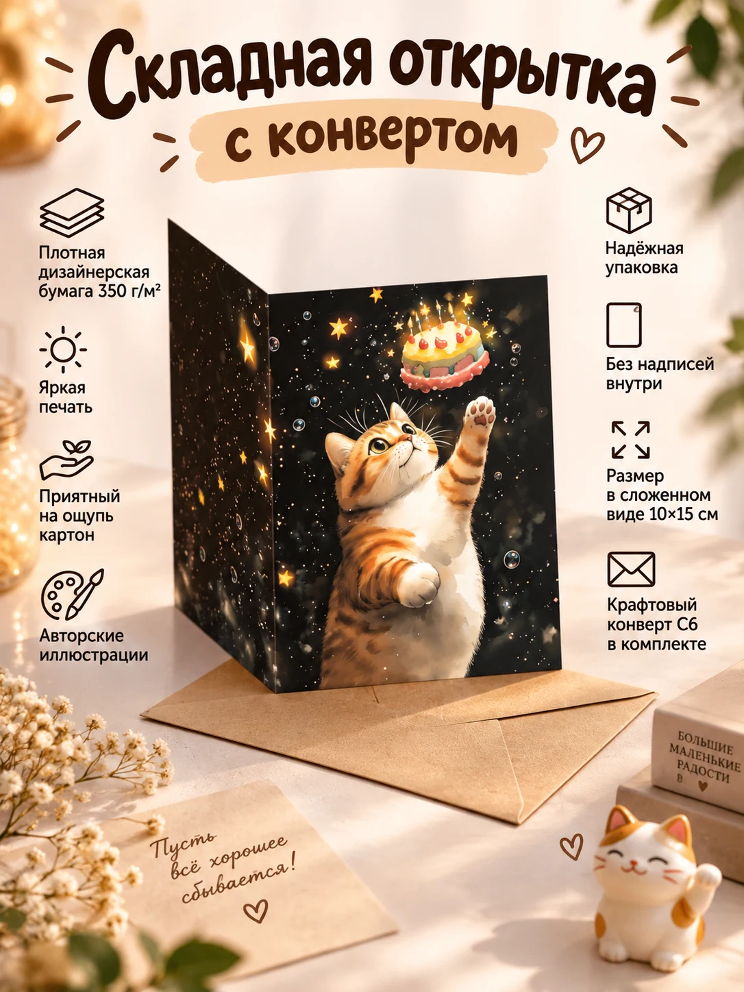 Котик и тортик
