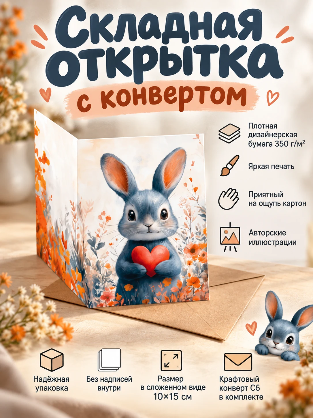 Зайка с сердцем