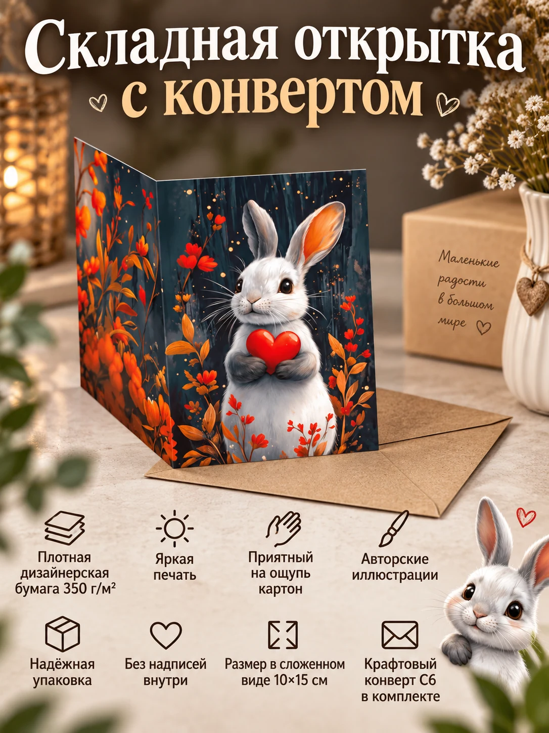 Зайка с сердцем